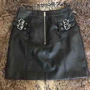 Black Leather Skirt (Brand New) 😻
